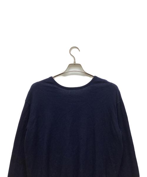 DRAWER（ドゥロワー）DRAWER (ドゥロワー) カシミヤシルクニット ネイビー サイズ:2の古着・服飾アイテム