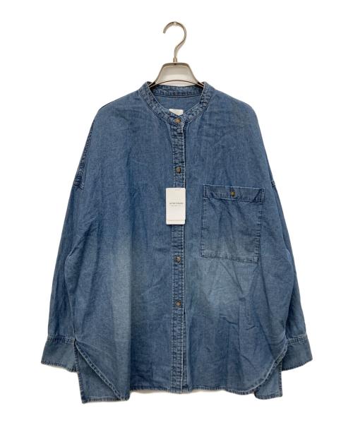 Spick and Span（スピック＆スパン）Spick and Span (スピック＆スパン) バンドカラーボックスダンガリーシャツ インディゴ サイズ:Free 未使用品の古着・服飾アイテム