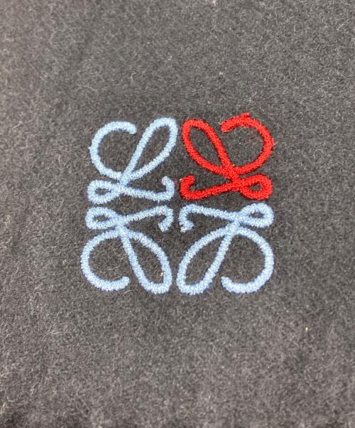 LOEWE（ロエベ）LOEWE (ロエベ) アナグラム カシミヤマフラー　28003861 ネイビーの古着・服飾アイテム