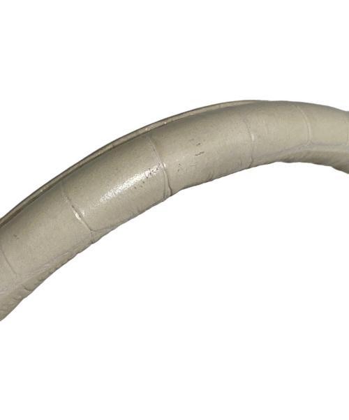 DEMELLIER LONDON（デメリエーロンドン）DEMELLIER LONDON (デメリエーロンドン) クロコ型押しレザー ナノモントリオール/2WAYバッグ ホワイト サイズ:表記なしの古着・服飾アイテム