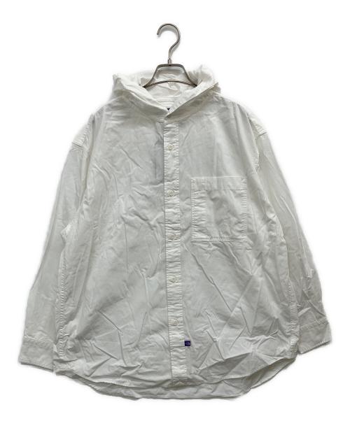 THE NORTHFACE PURPLELABEL（ザ・ノースフェイス パープルレーベル）THE NORTHFACE PURPLELABEL (ザ・ノースフェイス パープルレーベル) Mountain Hooded Shirt ホワイト サイズ:WSの古着・服飾アイテム