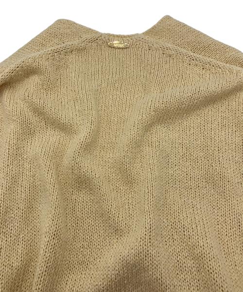 MUSE de Deuxieme Classe（ミューズ ドゥーズィエム クラス）MUSE de Deuxieme Classe (ミューズ ドゥーズィエム クラス) Lily Linen Vネック プルオーバー ベージュ サイズ:-の古着・服飾アイテム