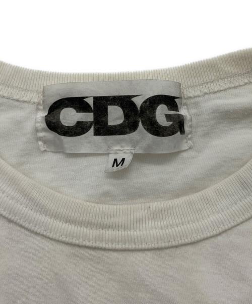 CDG（シーディージー）CDG (シーディージー) BRAIN DEAD (ブレインデッド) コラボプリントTシャツ ホワイト サイズ:Mの古着・服飾アイテム
