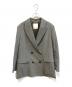 journal standard L'essage（ジャーナルスタンダード レサージュ）の古着「LANAミストウール ダブルジャケット」｜グレー