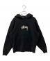 stussy（ステューシー）の古着「Stock Logo App Hoodie」｜ブラック