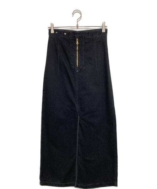 PHOTOCOPIEU（フォトコピュー）PHOTOCOPIEU (フォトコピュー) デニムスカート ブラック サイズ:36の古着・服飾アイテム