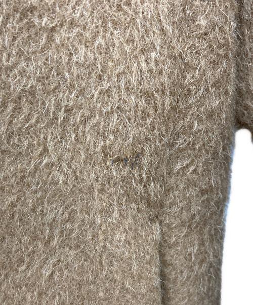 AURALEE（オーラリー）AURALEE (オーラリー) ベビーアルパカノーカラーコート ブラウン サイズ:1の古着・服飾アイテム