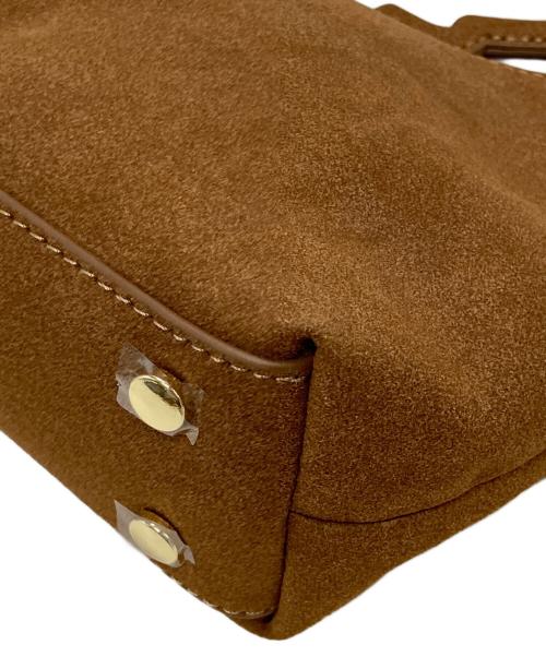 ANNA SUI（アナスイ）ANNA SUI (アナスイ) Lily Brown (リリーブラウン) バタフライミラーチャーム付きバッグ ブラウンの古着・服飾アイテム