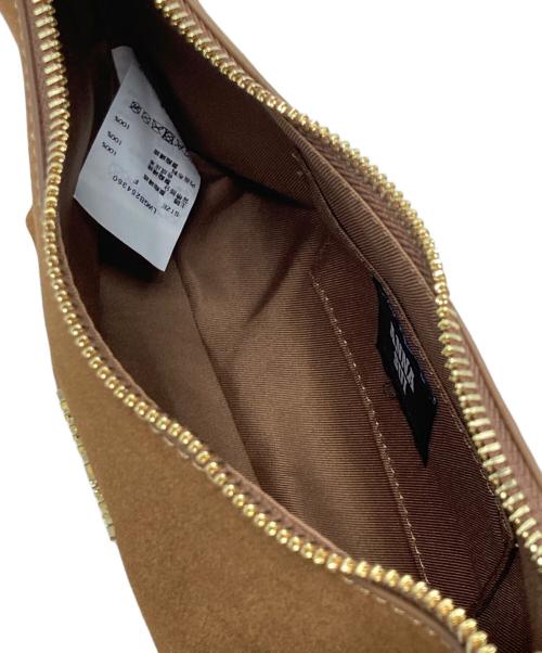 ANNA SUI（アナスイ）ANNA SUI (アナスイ) Lily Brown (リリーブラウン) バタフライミラーチャーム付きバッグ ブラウンの古着・服飾アイテム