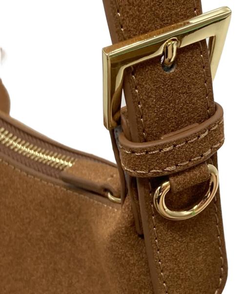 ANNA SUI（アナスイ）ANNA SUI (アナスイ) Lily Brown (リリーブラウン) バタフライミラーチャーム付きバッグ ブラウンの古着・服飾アイテム