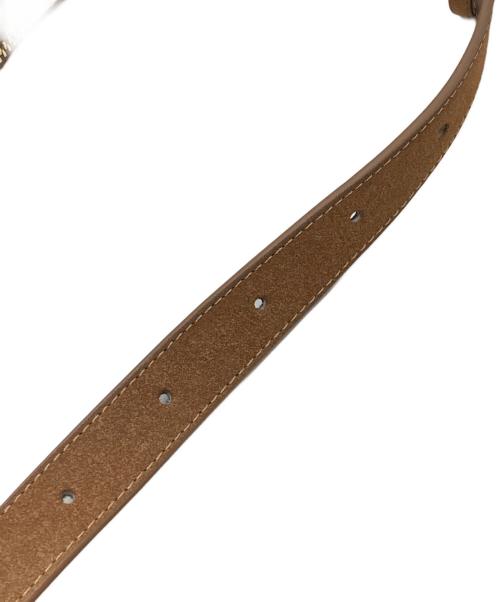 ANNA SUI（アナスイ）ANNA SUI (アナスイ) Lily Brown (リリーブラウン) バタフライミラーチャーム付きバッグ ブラウンの古着・服飾アイテム