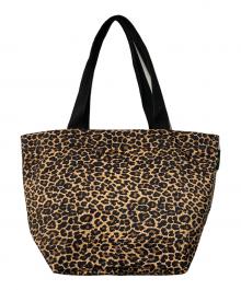 Herve Chapelier（エルベシャプリエ）の古着「925F ナイロン舟型ショルダーL ヒョウ柄」｜ブラウン×ブラック