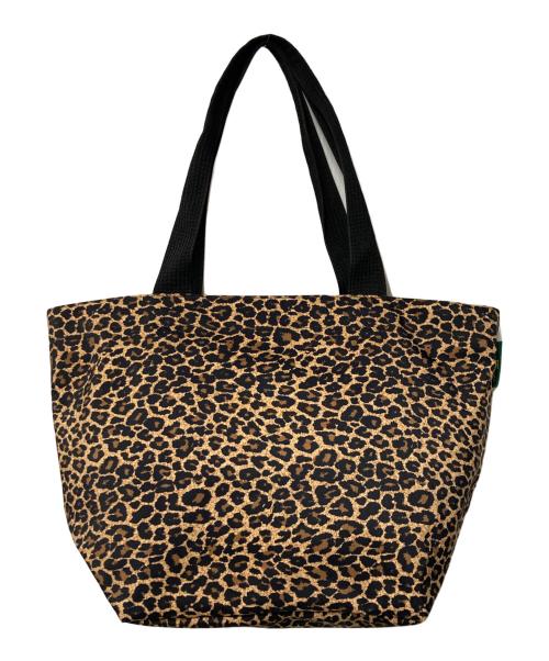 Herve Chapelier（エルベシャプリエ）Herve Chapelier (エルベシャプリエ) 925F ナイロン舟型ショルダーL ヒョウ柄 ブラウン×ブラックの古着・服飾アイテム