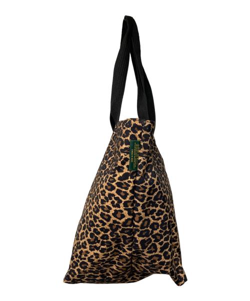 Herve Chapelier（エルベシャプリエ）Herve Chapelier (エルベシャプリエ) 925F ナイロン舟型ショルダーL ヒョウ柄 ブラウン×ブラックの古着・服飾アイテム