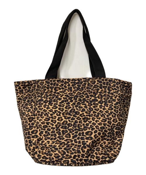 Herve Chapelier（エルベシャプリエ）Herve Chapelier (エルベシャプリエ) 925F ナイロン舟型ショルダーL ヒョウ柄 ブラウン×ブラックの古着・服飾アイテム