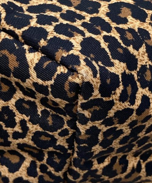 Herve Chapelier（エルベシャプリエ）Herve Chapelier (エルベシャプリエ) 925F ナイロン舟型ショルダーL ヒョウ柄 ブラウン×ブラックの古着・服飾アイテム