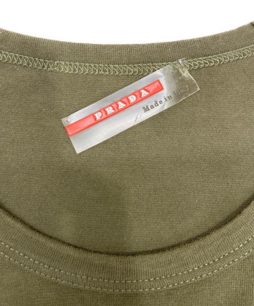 PRADA SPORTS（プラダスポーツ）PRADA SPORTS (プラダスポーツ) ラグランカットソー オリーブ サイズ:Sの古着・服飾アイテム