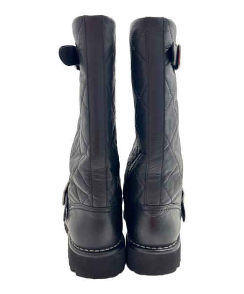 CHANEL（シャネル）CHANEL (シャネル) ココマークマトラッセエンジニアブーツ ブラック サイズ:38の古着・服飾アイテム