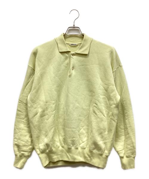 AURALEE（オーラリー）AURALEE (オーラリー) SMOOTH SOFT SWEAT POLO グリーン サイズ:3の古着・服飾アイテム