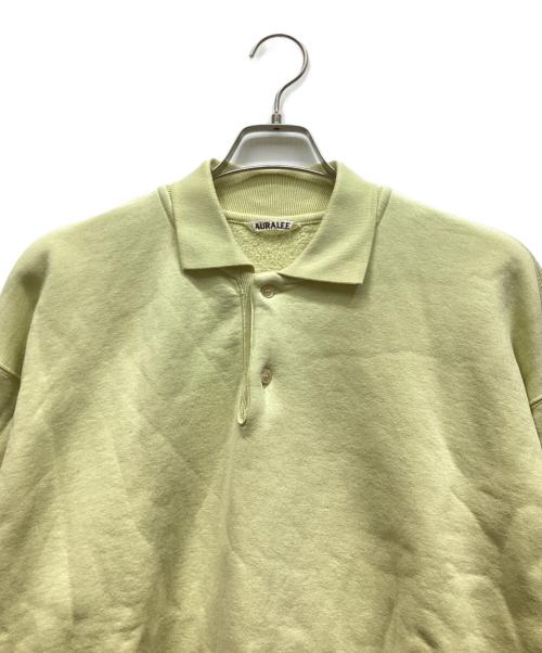 AURALEE（オーラリー）AURALEE (オーラリー) SMOOTH SOFT SWEAT POLO グリーン サイズ:3の古着・服飾アイテム