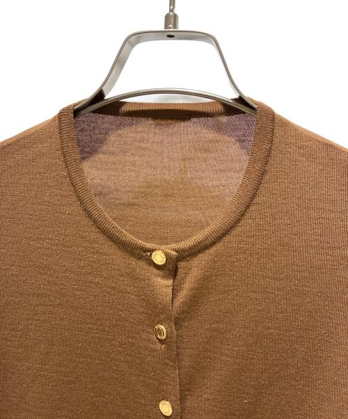 DEUXIEME CLASSE（ドゥーズィエム クラス）DEUXIEME CLASSE (ドゥーズィエム クラス) FF30 TODAY クルーネック カーディガン 25080500405030 ブラウン サイズ:Freeの古着・服飾アイテム