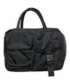 BAICYCLON by Bagjackバイシクロンバイバッグジャック）の古着「MULTI POCKETS MINI BOSTON BAG/マルチポケットミニボストンバッグ」｜ブラック