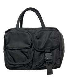 BAICYCLON by Bagjack（バイシクロンバイバッグジャック）の古着「MULTI POCKETS MINI BOSTON BAG/マルチポケットミニボストンバッグ」｜ブラック