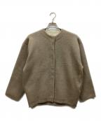 Loungedressラウンジドレス）の古着「接結ニットコート カーディガン」｜ベージュ