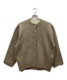 Loungedress（ラウンジドレス）の古着「接結ニットコート カーディガン」｜ベージュ