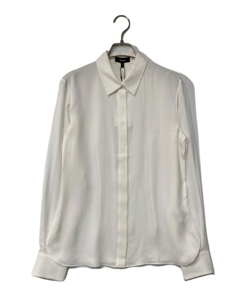 theory（セオリー）theory (セオリー) WASHABLE MODERN GGT CLASSIC FITTED SHIRT ホワイト サイズ:S 未使用品の古着・服飾アイテム