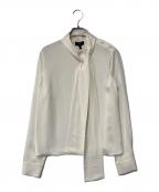 theoryセオリー）の古着「Modern Ggt Tie Neck Blouse」｜アイボリー