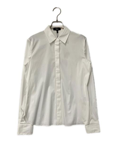 theory（セオリー）theory (セオリー) Cotton Shirting Classic Fitted Shirt ホワイト サイズ:P 未使用品の古着・服飾アイテム