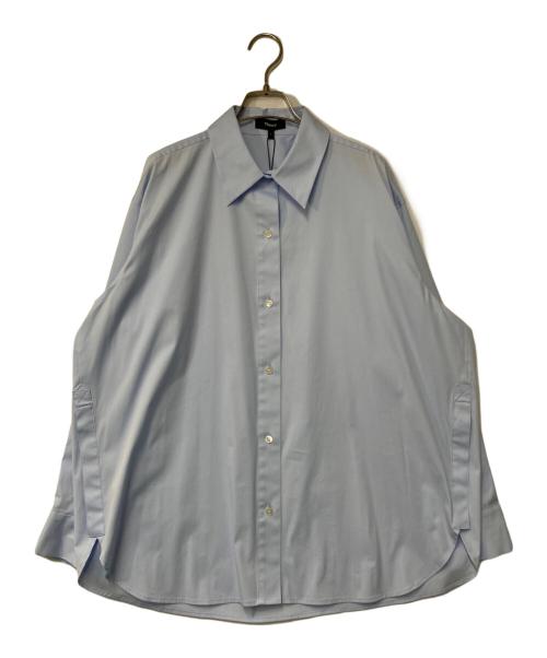 theory（セオリー）theory (セオリー) Wealth Buttondown Shirt ブルー サイズ:S 未使用品の古着・服飾アイテム