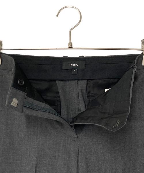 theory（セオリー）theory (セオリー) Traceable Wool Flared Pant 4J グレー サイズ:0(下記採寸参照) 未使用品の古着・服飾アイテム