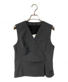 theory（セオリー）の古着「Traceable Wool Wrap Vest」｜グレー