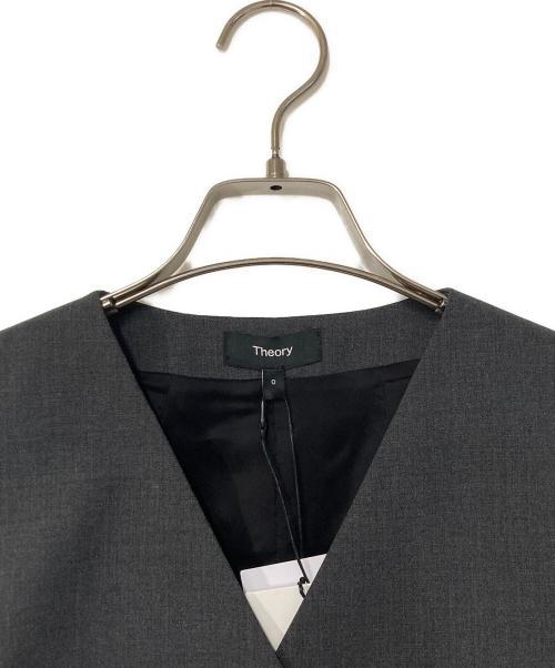 theory（セオリー）theory (セオリー) Traceable Wool Wrap Vest グレー 未使用品の古着・服飾アイテム
