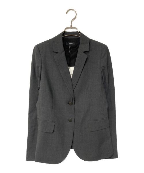 theory（セオリー）theory (セオリー) Traceable Wool Carissa Blazer グレー 未使用品の古着・服飾アイテム