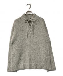 theory（セオリー）の古着「Speckled Tweed Drawstring Pullover」｜グレー