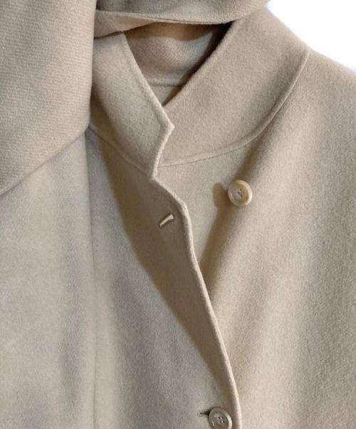 Louren（ローレン）LOUREN (ローレン) ストール付ロングコート イエロー サイズ:FREEの古着・服飾アイテム