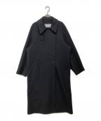 BABYLONEバビロン）の古着「リバーダブルロングコート」｜チャコールグレー