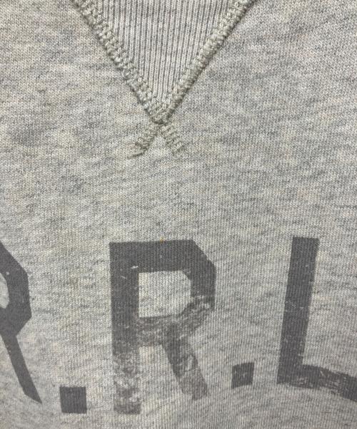 RRL（ダブルアールエル）RRL (ダブルアールエル) ロゴ フリース スウェットシャツ ベージュ サイズ:Lの古着・服飾アイテム