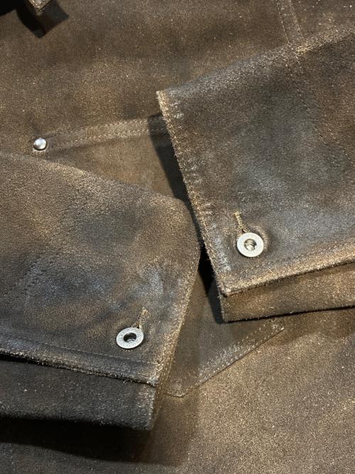 RRL（ダブルアールエル）RRL (ダブルアールエル) ラフアウトスエードジャケット ブラウン サイズ:Ｓの古着・服飾アイテム