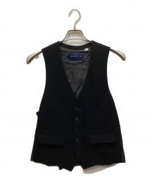 TOMORROW LAND（トゥモローランド）の古着「リングツイード シングルベスト」｜ブラック