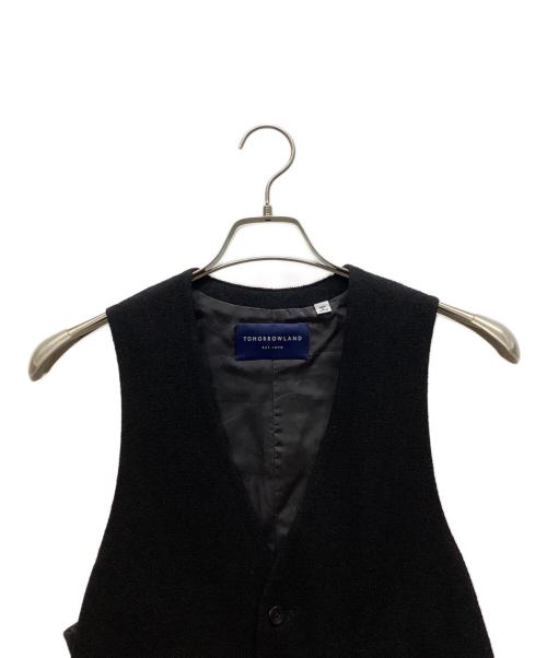 TOMORROW LAND（トゥモローランド）TOMORROW LAND (トゥモローランド) リングツイード シングルベスト ブラック サイズ:XSの古着・服飾アイテム