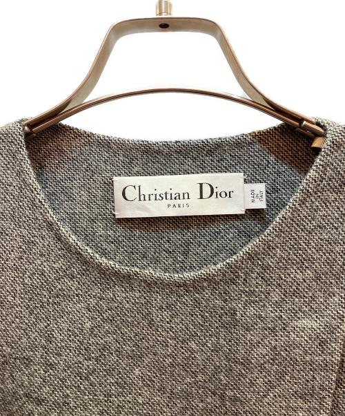 Christian Dior（クリスチャン ディオール）Christian Dior (クリスチャン ディオール) ウールコート グレー サイズ:38の古着・服飾アイテム