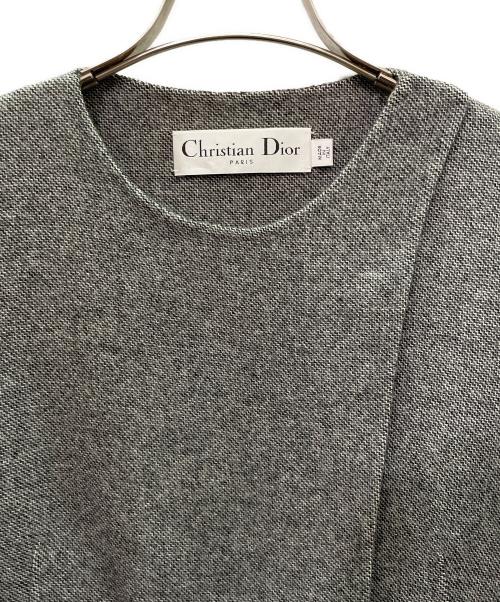 Christian Dior（クリスチャン ディオール）Christian Dior (クリスチャン ディオール) ウールコート グレー サイズ:38の古着・服飾アイテム