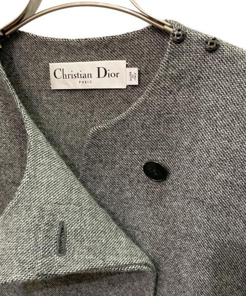 Christian Dior（クリスチャン ディオール）Christian Dior (クリスチャン ディオール) ウールコート グレー サイズ:38の古着・服飾アイテム