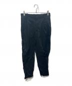 Graphpaperグラフペーパー）の古着「Garment Dyed Typewriter Oversized Slacks　GM251-40089B」｜ブラック