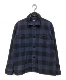 SEQUEL（シークエル）の古着「BLOCK CHECK JACKET（ブロック チェック ジャケット）」｜ネイビー×ブラック