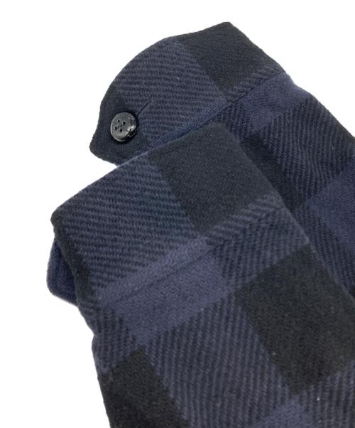 SEQUEL（シークエル）SEQUEL (シークエル) BLOCK CHECK JACKET（ブロック チェック ジャケット） ネイビー×ブラック サイズ:Lの古着・服飾アイテム